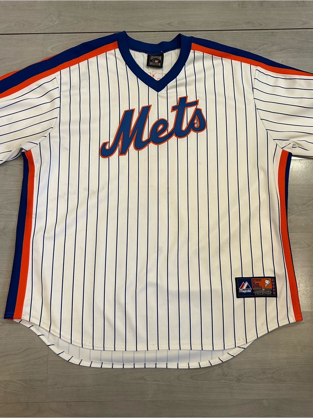 Majestic Cooperstown Gary Carter #8 New York Mets MLB Jersey Men’s XXL 2XL White